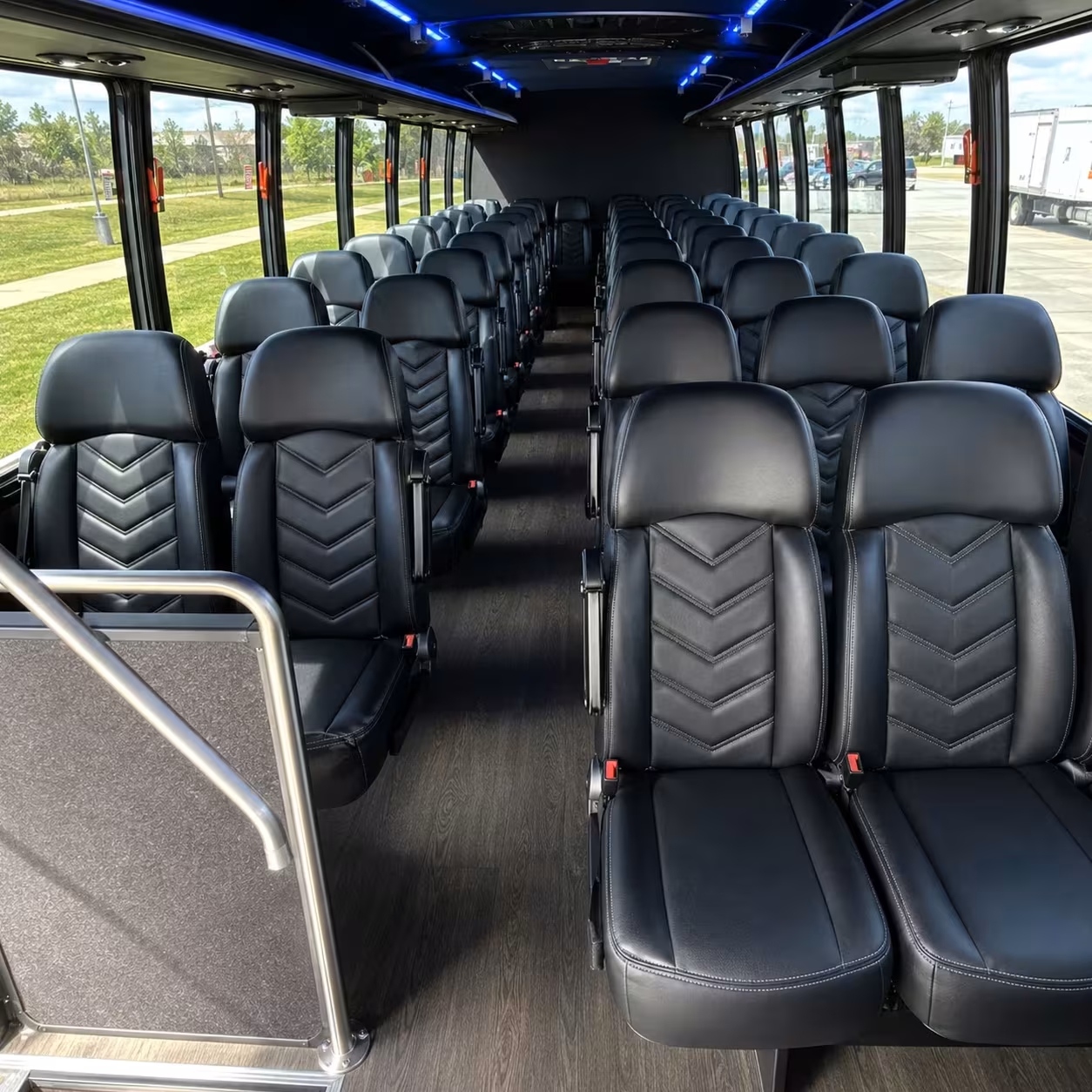 28 passenger minibus inside