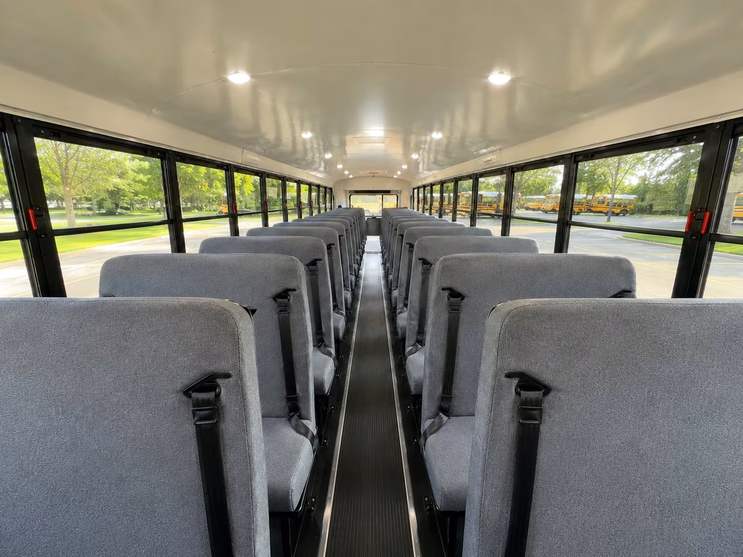 school bus inside