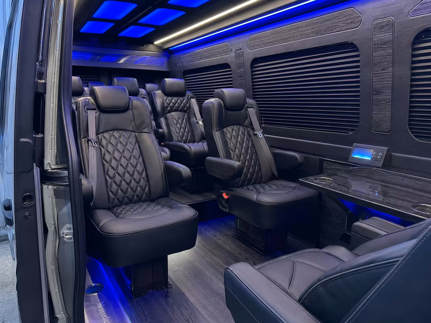 sprinter van transportation for groups and events across monterey park
