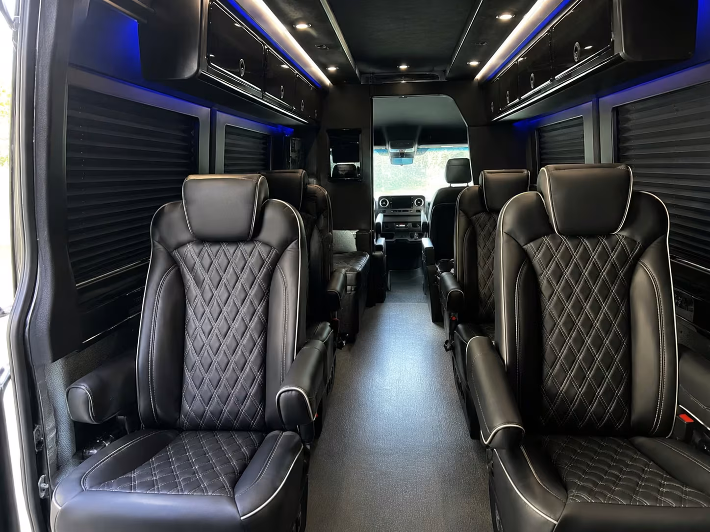 sprinter van with driver inside